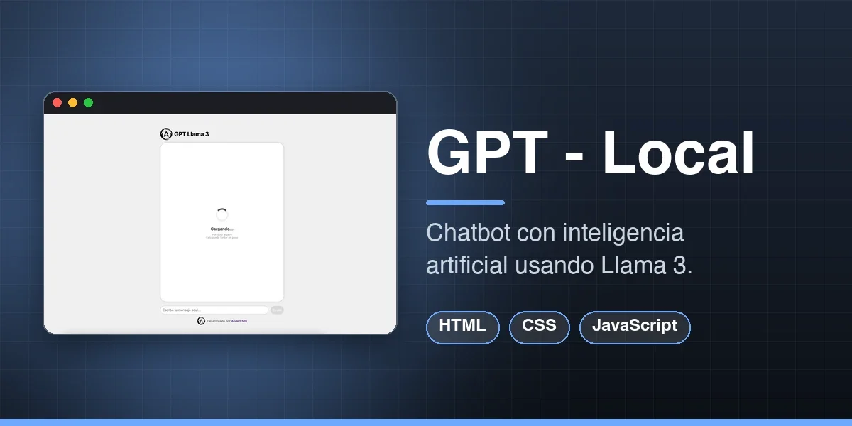 Chatbot con inteligencia artificial con modelo Llama 3.