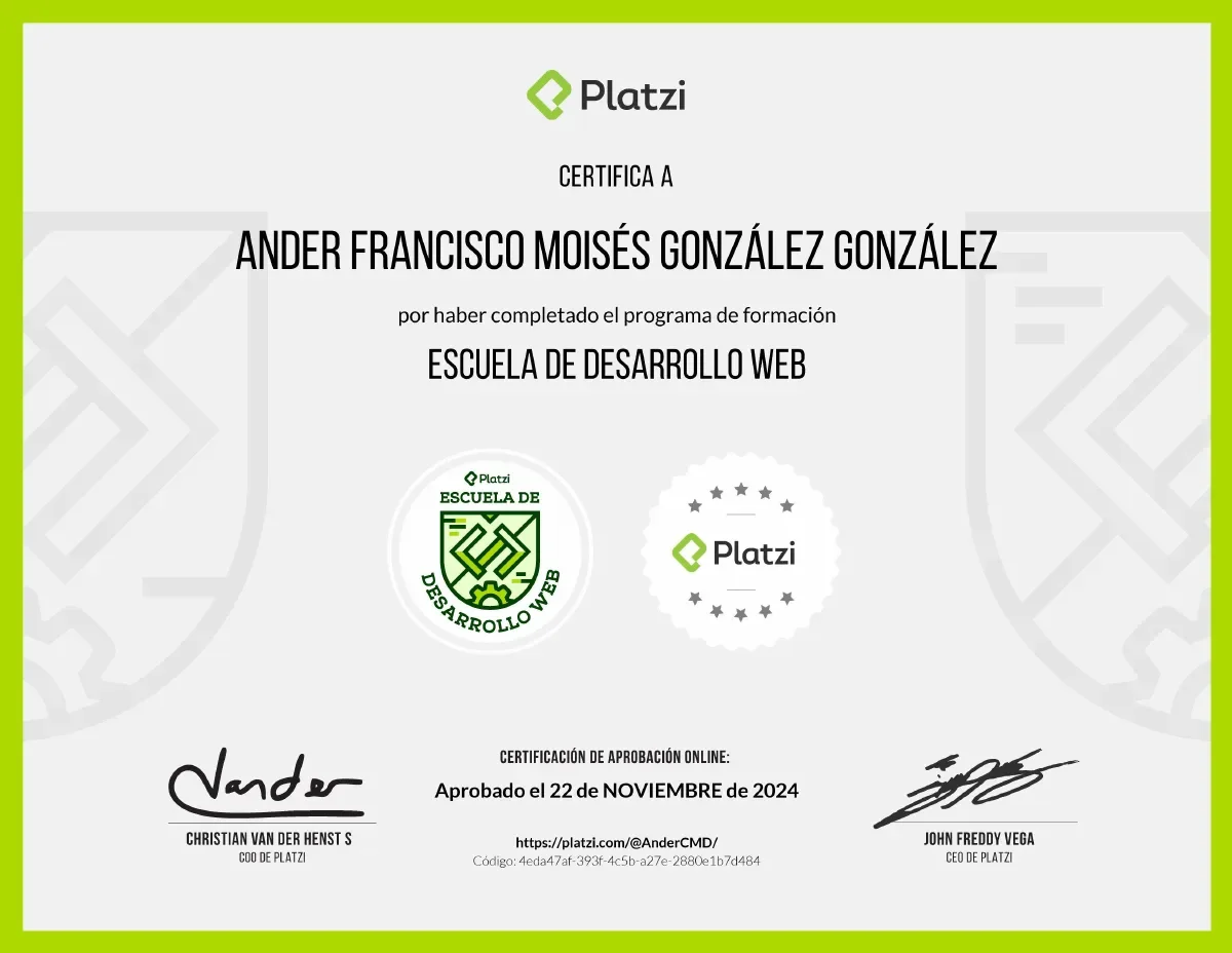 Escuela de Desarrollo Web