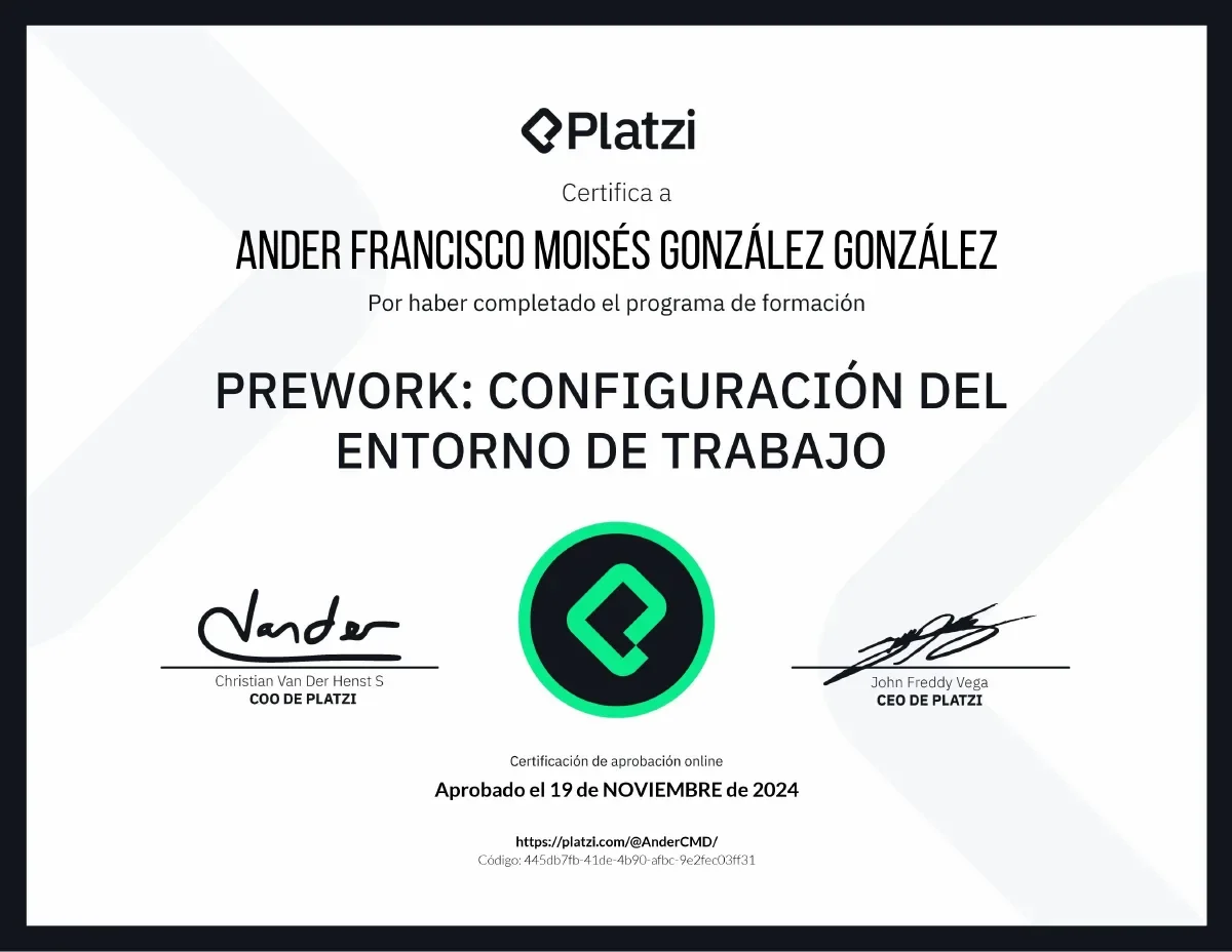 Pre-Work: Configuración de Entorno de Trabajo